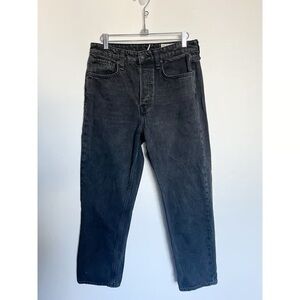 Men's Slim Straight Black Jeans